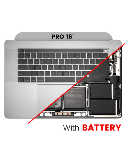 Top Case Assembly With Battery And Keyboard Compatible For MacBook Pro 16&quot; (A2141 / Mid 2019) (US English) (Used OEM Pull: Grade A) (Space Gray)