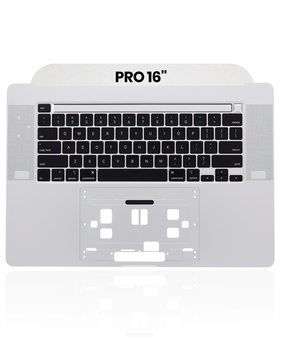 Top Case With Keyboard Compatible For MacBook Pro 16&quot; (A2141 / Mid 2019) (US English) (Used OEM Pull: Grade New) (Silver)