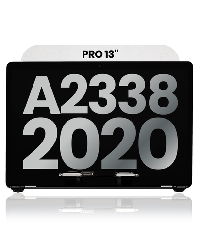 Complete LCD Display Assembly Compatible For MacBook Pro 13&quot; (A2338 / Late 2020) (M1) (Used OEM Pull: Grade A) (Silver)