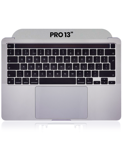 Top Case With Keyboard &amp; Trackpad Compatible For MacBook Pro 13&quot; (A2338 / Late 2020) (US Keyboard) (Used OEM Pull: Grade B/C) (Space Gray)