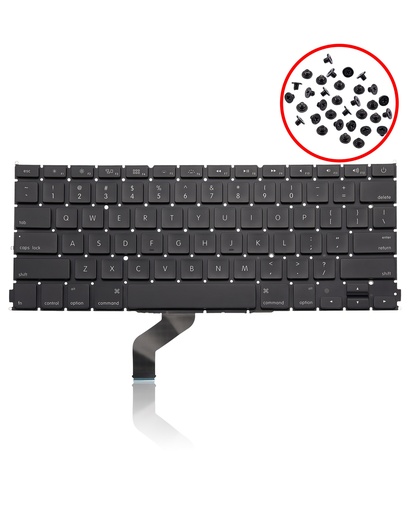 Keyboard W/ Backlight &amp; Screws (US English) Compatible For MacBook Pro 13&quot; Unibody (A1425)