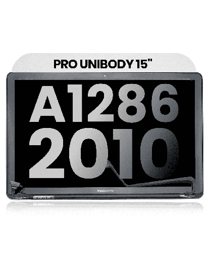 Complete LCD Display Assembly Compatible For MacBook Pro Unibody 15&quot; (A1286 / Mid 2010) (Used OEM Pull: Grade A) (Glossy)