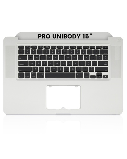 Top Case With Keyboard Compatible For MacBook Pro Unibody 15&quot; (A1286 / Mid 2010 / Early 2011 / Late 2011 / Mid 2012) (US English) (Used OEM Pull: Grade A)
