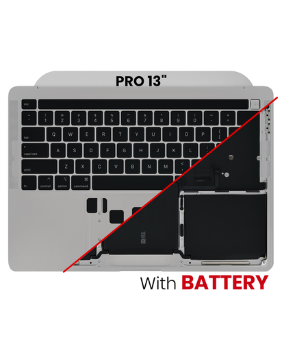 Top Case Assembly With Battery And Keyboard Compatible For MacBook Pro 13&quot; (A2338 / Late 2020) (Space Gray) (US Keyboard)
