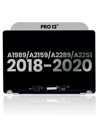 Complete LCD Display Assembly Compatible For MacBook Pro 13&quot; (A1989 / Late 2018 / Early 2019) (A2159 / Mid 2019) (A2289 / A2251 / Mid 2020) (Used OEM Pull: Grade B) (Space Gray)