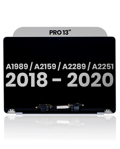 Complete LCD Display Assembly Compatible For MacBook Pro 13&quot; (A1989 / Late 2018 / Early 2019) (A2159 / Mid 2019) (A2289 / A2251 / Mid 2020) (Used OEM Pull: Grade A) (Space Gray)