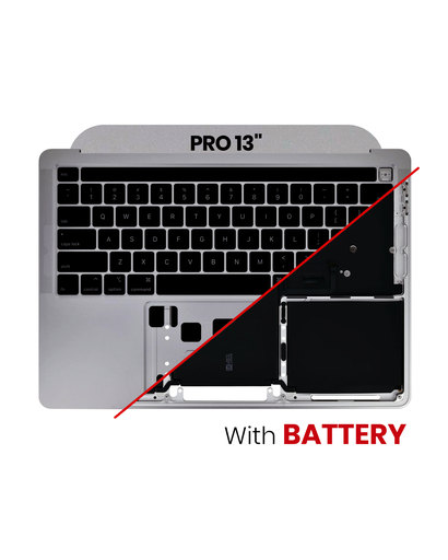 Top Case Assembly With Battery And Keyboard Compatible MacBook Pro 13&quot; (A2289 / Early 2020) (US Keyboard) (Used OEM Pull: Grade A) (Space Gray)