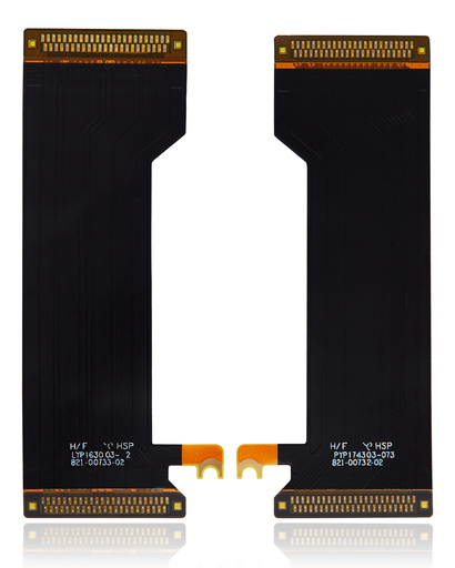 LCD Flex Cable Compatible For MacBook Pro 13&quot; / 15&quot; W/ Touch Bar (A1706 / A1707 / A1708 / A1989 / A2159 / A2289 / A2251 / A1990 Late 2016 To Mid 2020) (2 Piece Set)