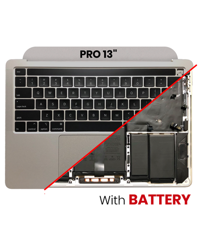 Top Case Assembly With Battery And Keyboard Compatible For MacBook Pro 13&quot; (A2251 / Mid 2020) (US Keyboard) (Space Gray)