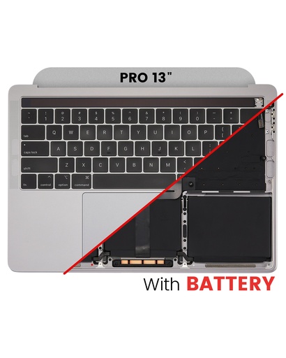 Top Case Assembly (With Battery And Keyboard) Compatible For MacBook Pro 13&quot; (A2159 / Mid 2019) (US English) (Space Gray)