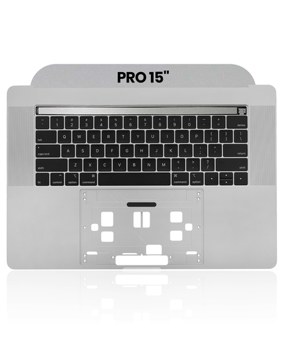 Top Case With Keyboard Compatible For MacBook Pro 15&quot; Touch Bar (A1990 / Late 2018 / Early 2019) (US English) (Used OEM Pull: Grade B/C) (Space Gray)