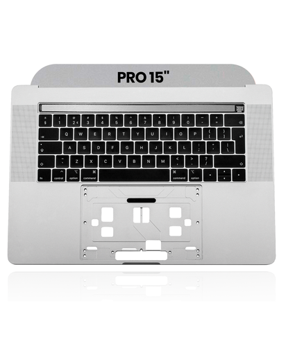 Top Case With Keyboard Compatible For MacBook Pro 15&quot; Touch Bar (A1990 / Late 2018 / Early 2019) (UK English) (Used OEM Pull: Grade New) (Space Gray)