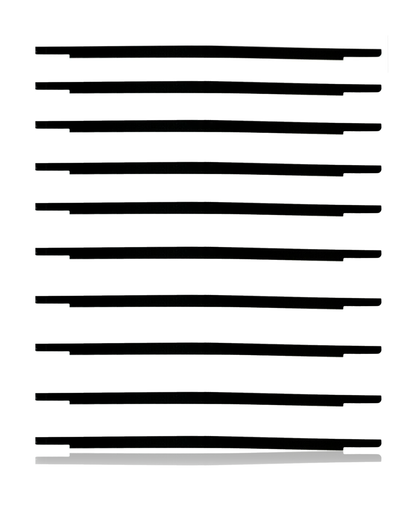 Display Bottom Glass Bezel Strip (Without Logo) Compatible For MacBook Pro Touch Bar 15&quot; (A1707 / A1990) (10 Pack)