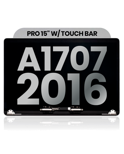 Complete LCD Display Assembly Compatible For MacBook Pro 15&quot; W/ Touch Bar (A1707 / Late 2016) (Used OEM Pull: Grade B) (Space Gray)