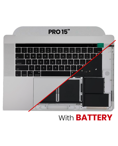 Top Case Assembly (With Battery And Keyboard) Compatible For MacBook Pro 15&quot; W/ Touch Bar (A1707 / Late 2016 / Mid 2017) (Space Gray) (UK English)
