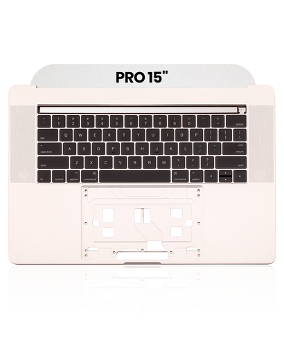 Top Case With Keyboard Compatible For MacBook Pro 15&quot; W/ Touch Bar (A1707 / Late 2016 / Mid 2017) (US Keyboard) (Used OEM Pull: Grade B/C) (Silver)