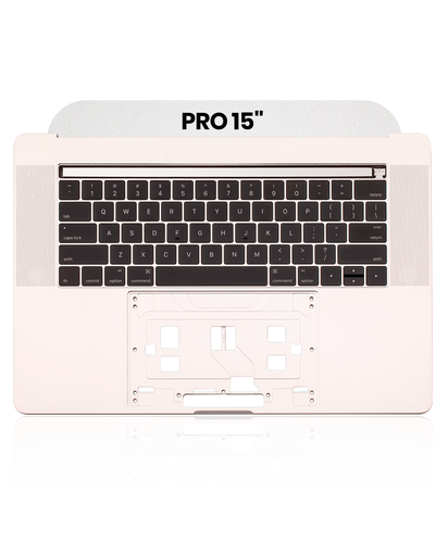 Top Case With Keyboard Compatible For MacBook Pro 15&quot; W/ Touch Bar (A1707 / Late 2016 / Mid 2017) (US Keyboard) (Used OEM Pull: Grade A) (Silver)