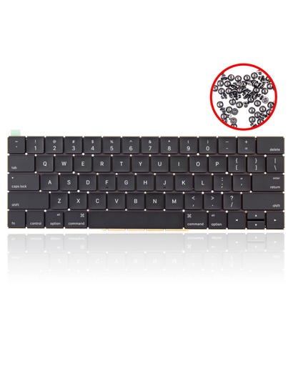 Keyboard W/ Backlight &amp; Screws (US English) Compatible For MacBook Pro 13&quot; / 15&quot; W/ Touch Bar (A1706 / A1707)