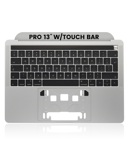Top Case With Keyboard Compatible For MacBook Pro 13&quot; W/ Touch Bar (A1706 / Late 2016 / Mid 2017) (UK English) (Used OEM Pull: Grade New) (Space Gray)