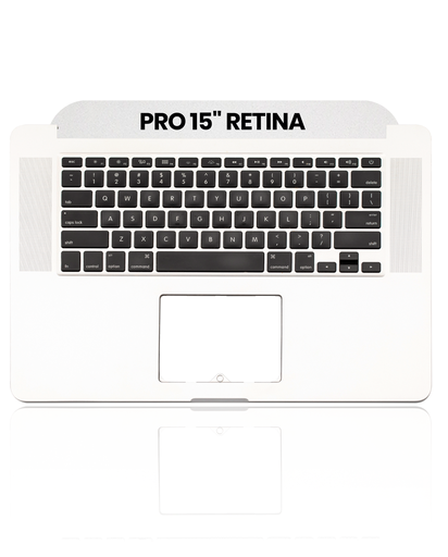 Top Case With Keyboard And Microphone Compatible For MacBook Pro 15&quot; Retina (A1398 / Mid 2012 / Early 2013) (US English) (Used OEM Pull: Grade New)