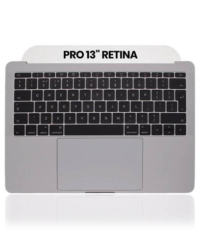 Top Case With Keyboard &amp; Trackpad Compatible For MacBook Pro 13&quot; Retina (A1708 / Late 2016) (UK Keyboard) (Used OEM Pull: Grade B/C) (Space Gray)
