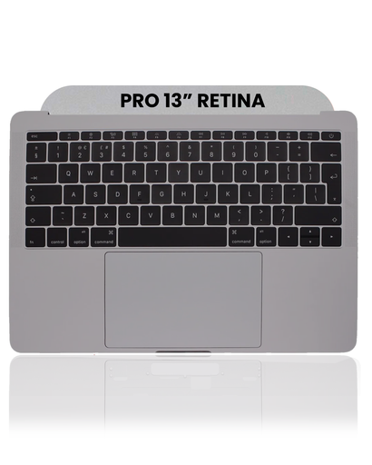 Top Case With Keyboard &amp; Trackpad Compatible For MacBook Pro 13&quot; Retina (A1708 / Late 2016) (UK Keyboard) (Used OEM Pull: Grade A) (Space Gray)