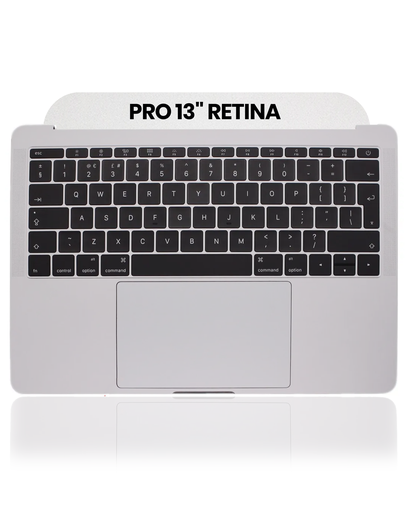 Top Case With Keyboard &amp; Trackpad Compatible For MacBook Pro 13&quot; Retina (A1708 / Late 2016 / Mid 2017) (UK Keyboard) (Used OEM Pull: Grade A) (Silver)