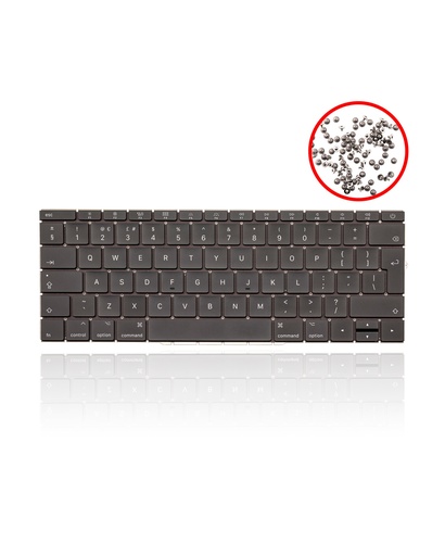 Keyboard W/ Backlight &amp; Screws Compatible For MacBook Pro 13&quot; Retina (A1708 / Late 2016 / Mid 2017) (UK English)