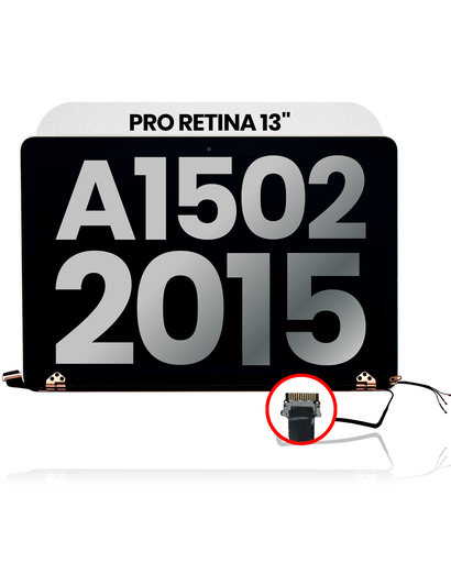 Complete LCD Display Assembly Compatible For MacBook Pro Retina 13&quot; (A1502 / Early 2015) (Used OEM Pull: Grade B)