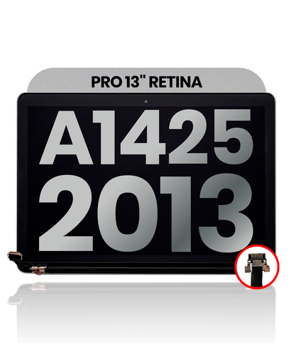 Complete LCD Display Assembly Compatible For MacBook Pro 13&quot; Retina (A1425 / Early 2013) (Used OEM Pull: Grade B)