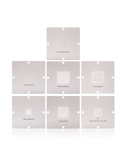 BGA Reballing Stencils Compatible For Xbox 360 (7 Piece Set)