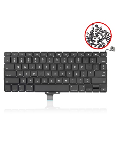 Keyboard W/ Backlight &amp; Screws (US English) Compatible For MacBook Pro 13&quot; Unibody (A1278)