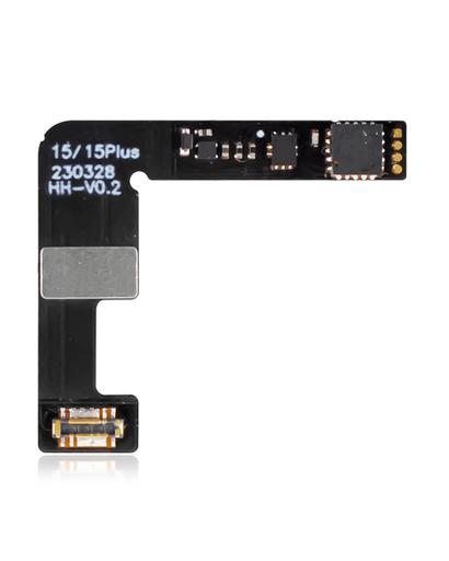 Pre-Programmed Universal Battery Tag-On Flex (Soldering Not Required) Compatible For iPhone 15 / 15 Plus (AmpSentrix) (Compatible With I2C, JCID, Qianli)