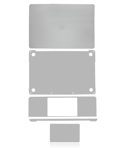 4in1 (Top, Bottom, Keyboard, Palmrest) Skin Compatible For MacBookPro 13&quot; (A2251 / Mid 2020) (Space Gray)