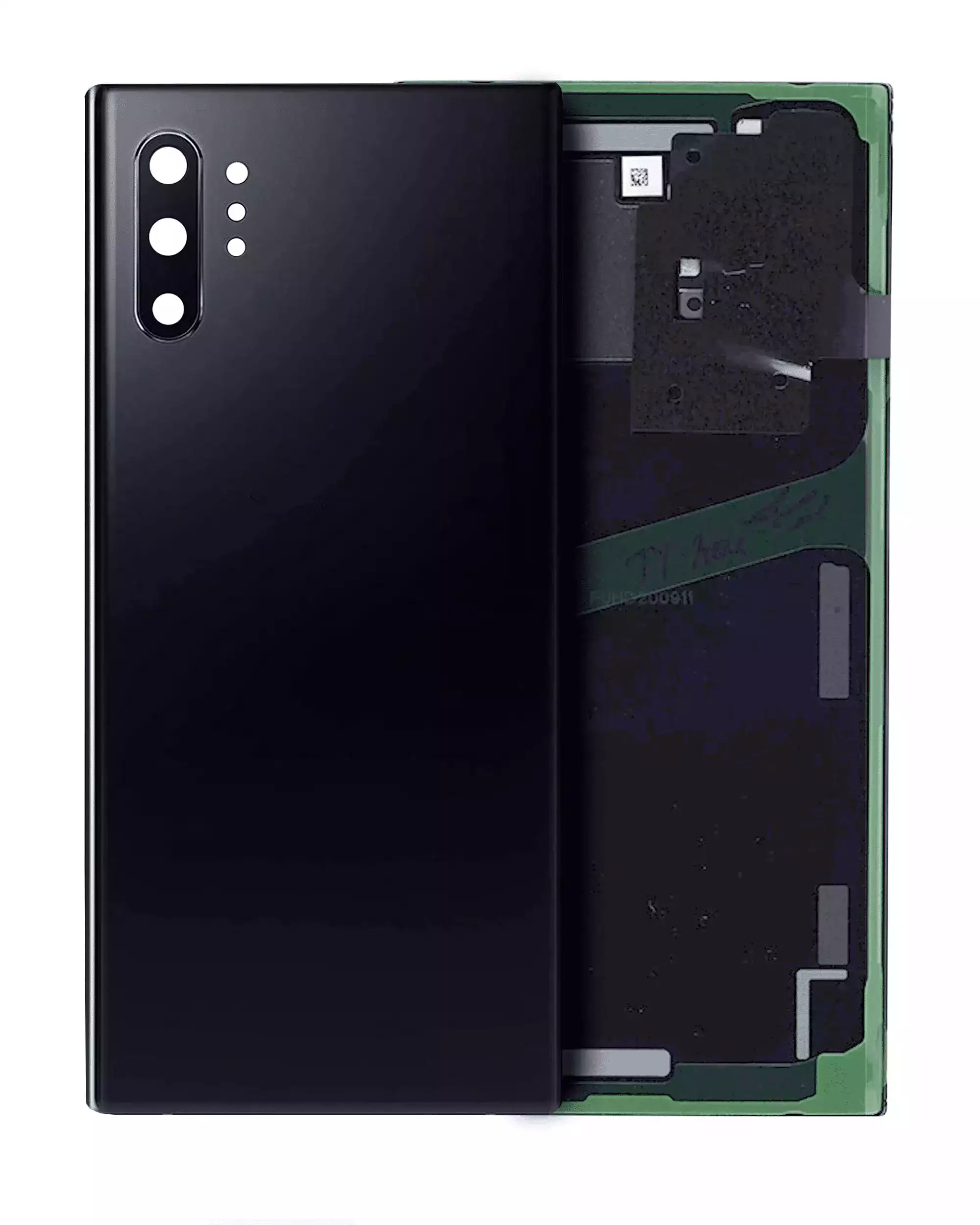 Back Cover Glass With Camera Lens Compatible For Samsung Galaxy Note 10 Plus / 5G (Service Pack) (Aura Black)