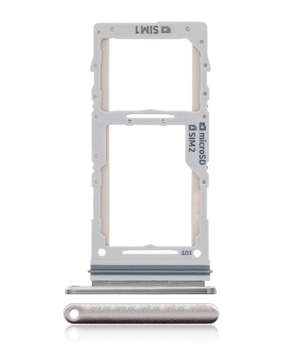 Dual Sim Card Tray Compatible For Samsung Galaxy Note 10 Plus / 5G (Aura Glow / Silver)