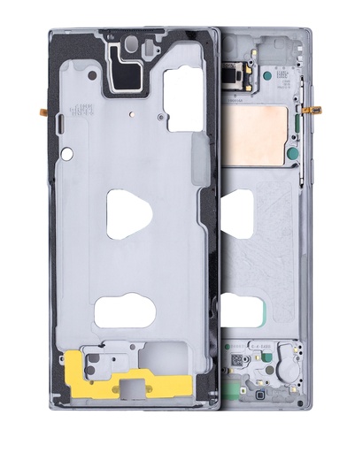 Mid-Frame Housing Compatible For Samsung Galaxy Note 10 (Aura White)