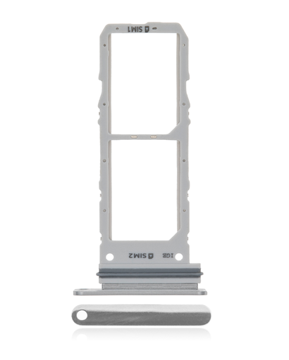 Dual Sim Card Tray Compatible For Samsung Galaxy Note 10 (Aura Glow / Silver)