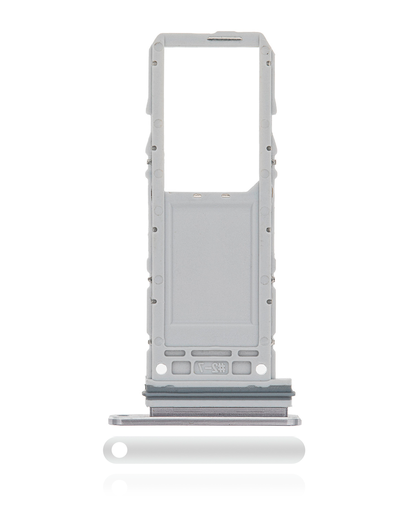 Single Sim Card Tray Compatible For Samsung Galaxy Note 10 (Aura Glow / Silver)