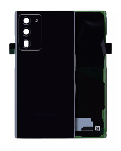 Back Cover Glass With Camera Lens Compatible For Samsung Galaxy Note 20 Ultra (Service Pack) (Mystic Black)