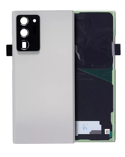 Back cover Glass Compatible For Samsung Galaxy Note 20 Ultra (Service Pack) (Mystic White)