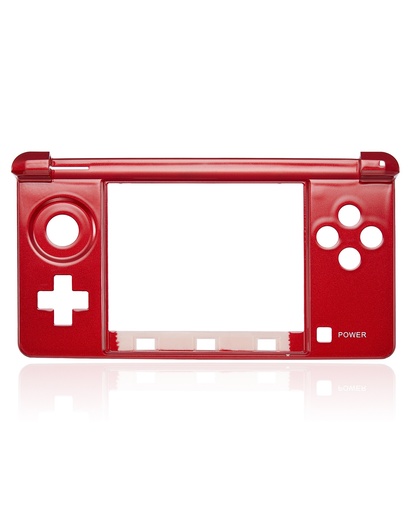 Mid-Frame Housing Compatible For Nintendo 3DS (Red)