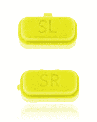 SR and SL Switch Button Compatible For Nintendo Switch Joy Con Controller (2 Piece Set) (Yellow)