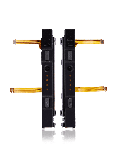 Plastic Rail (Right+Left) With Flex Cable for Nintendo Switch (Gray)