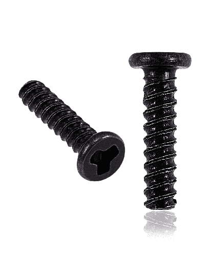 Screws For Top &amp; Bottom Rear Cover (Phillips) Compatible For Nintendo Switch (3 Piece Set) (100 Pack)