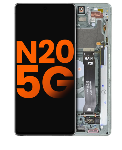 OLED Assembly With Frame Compatible For Samsung Galaxy Note 20 5G (Blemish: Grade C) (Mystic Gray)