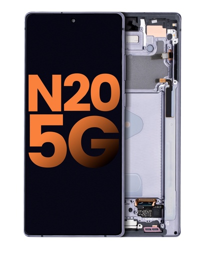 OLED Assembly With Frame Compatible For Samsung Galaxy Note 20 5G (Blemish: Grade A) (Mystic Gray)