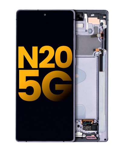 OLED Assembly With Frame Compatible For Samsung Galaxy Note 20 5G (Refurbished) (Mystic Gray)