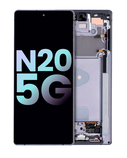 OLED Assembly With Frame Compatible For Samsung Galaxy Note 20 5G (Service Pack) (Mystic Gray)