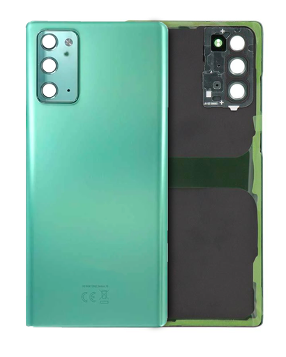 Back Cover Glass With Camera Lens Compatible For Samsung Galaxy Note 20 5G (Used OEM Pull: Grade A) (Mystic Green)